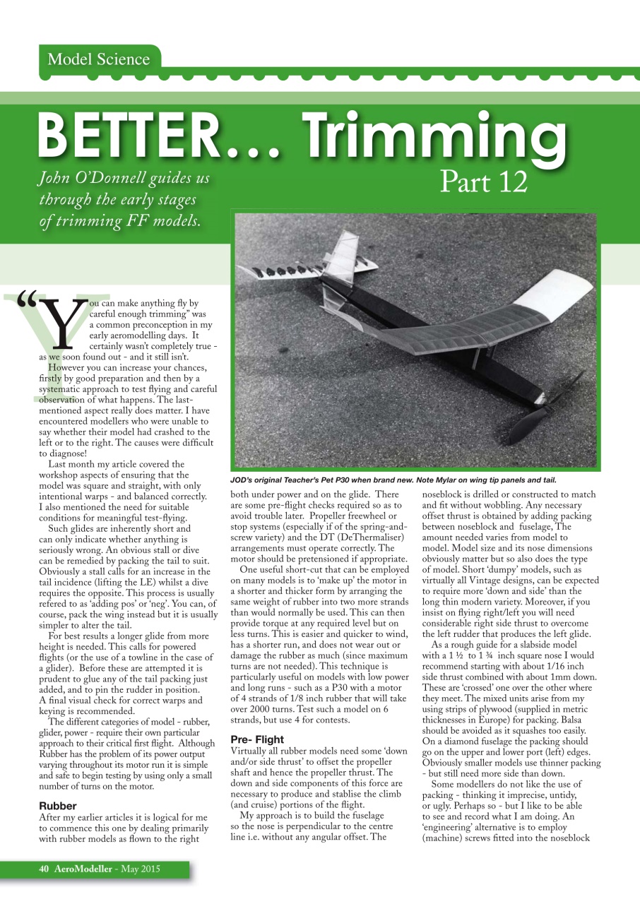 AeroModeller Preview Pages