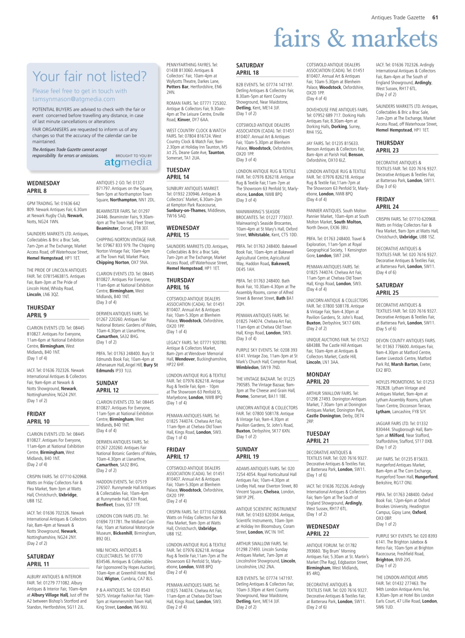 Antiques Trade Gazette Preview Pages