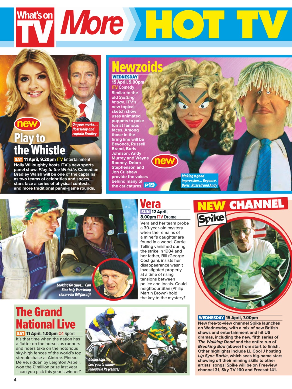 What's on TV Preview Pages