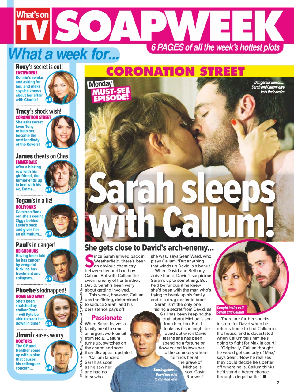 What's on TV Preview Pages