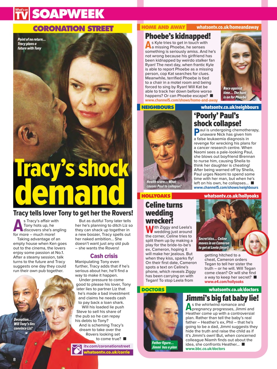 What's on TV Preview Pages