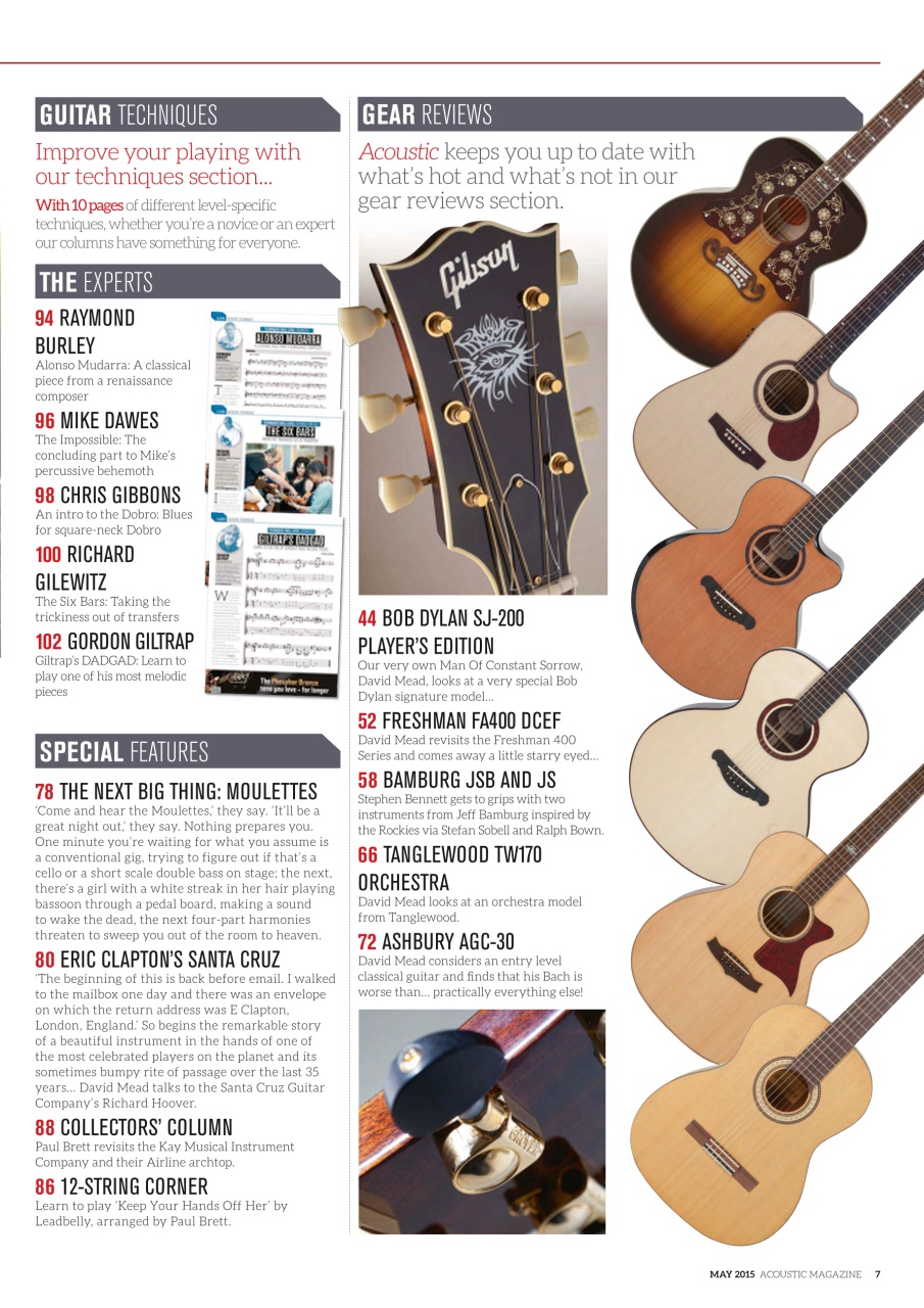 Acoustic Preview Pages
