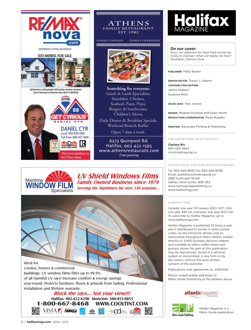 Halifax Magazine Preview Pages