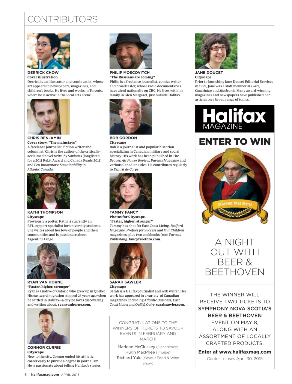 Halifax Magazine Preview Pages