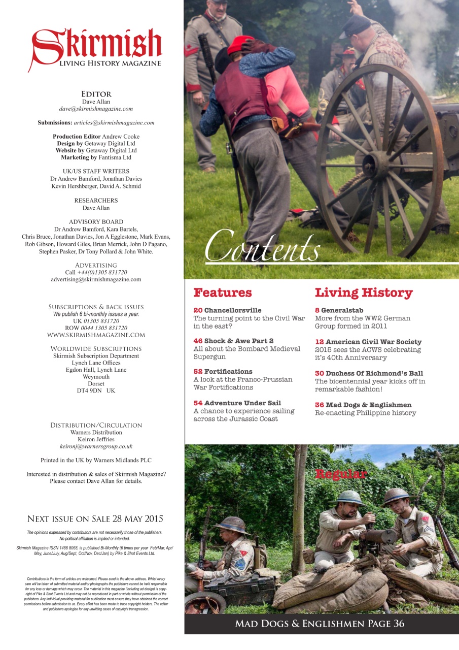 Skirmish Living History Preview Pages