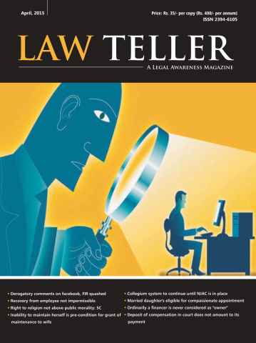 Lawteller – A Legal Awareness Magazine issue April 2015