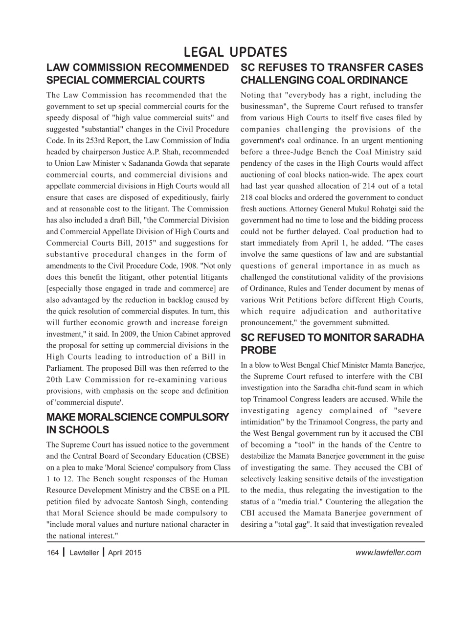 Lawteller – A Legal Awareness Magazine Preview Pages