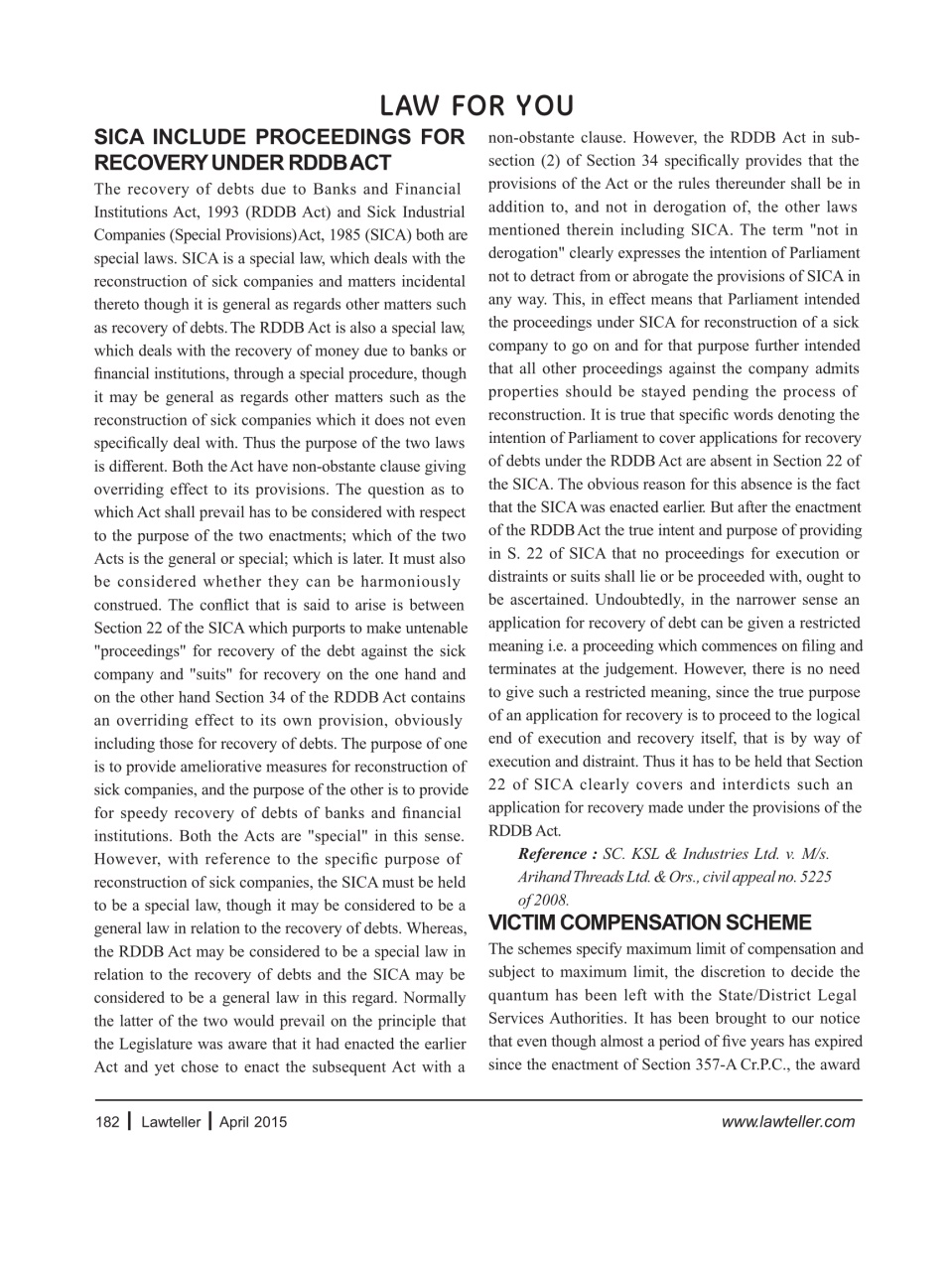 Lawteller – A Legal Awareness Magazine Preview Pages