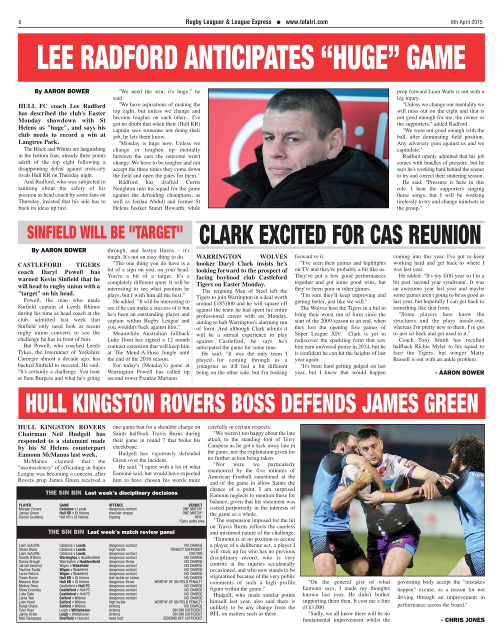 League Express Preview Pages