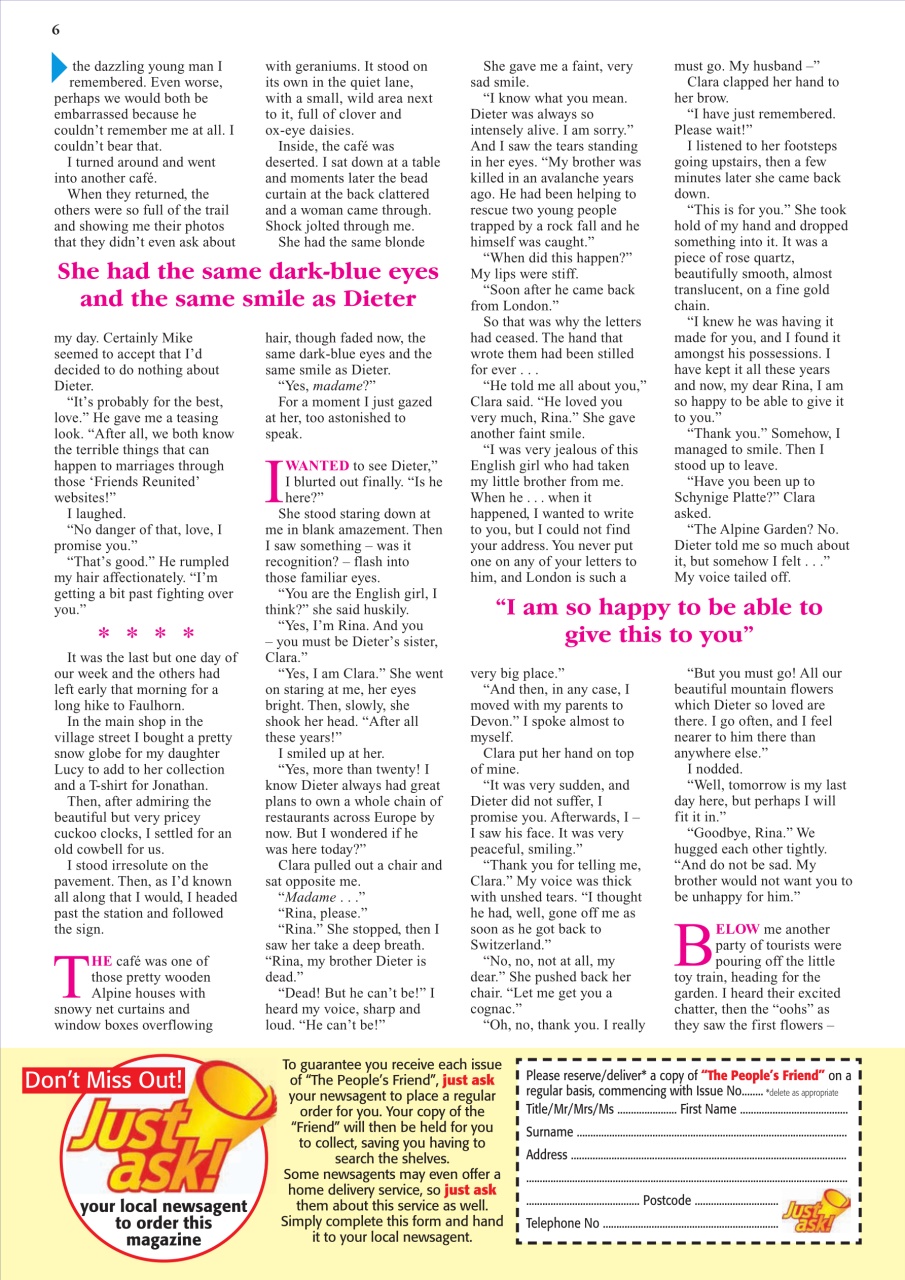 The People’s Friend Preview Pages
