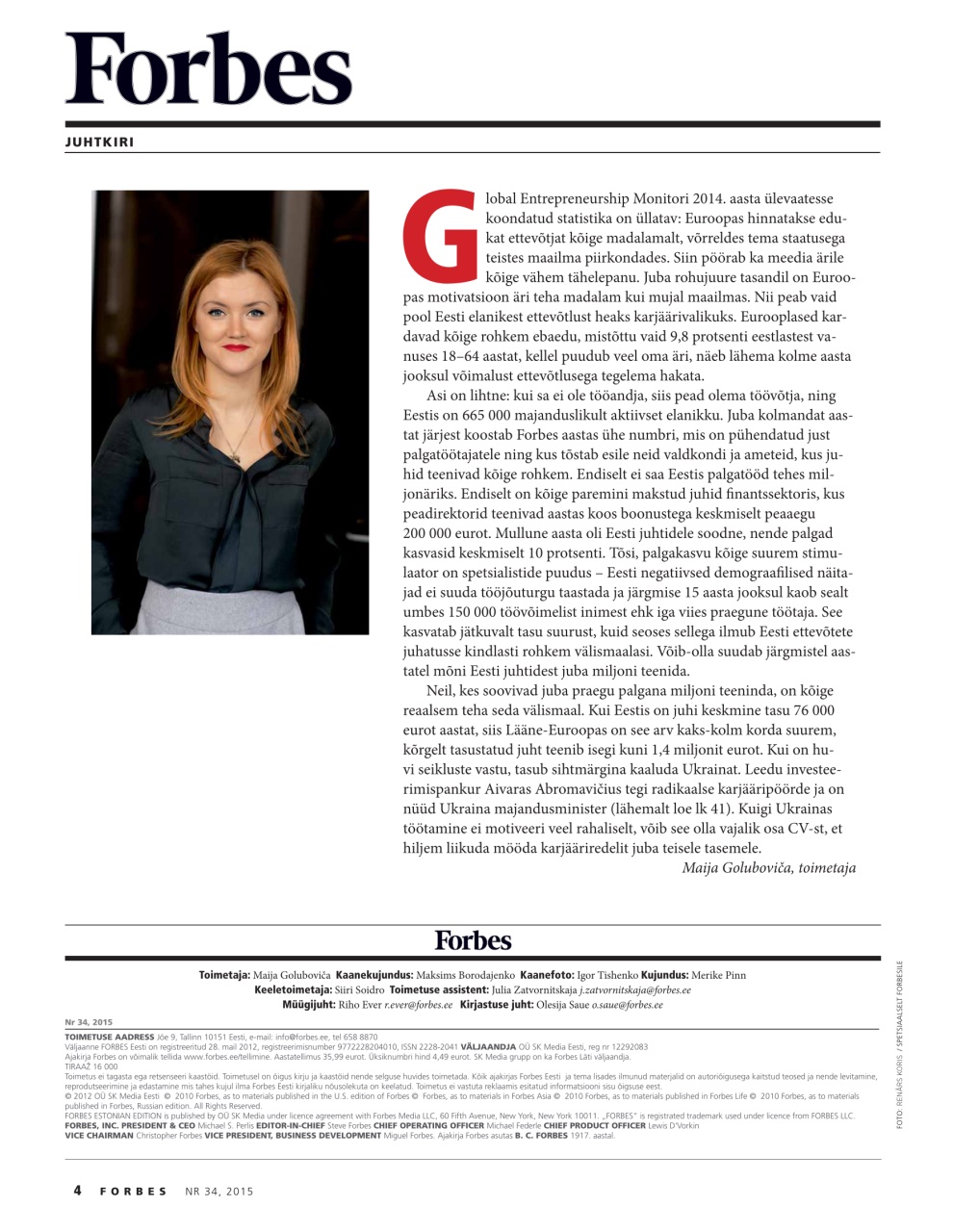 Forbes Estonia Preview Pages