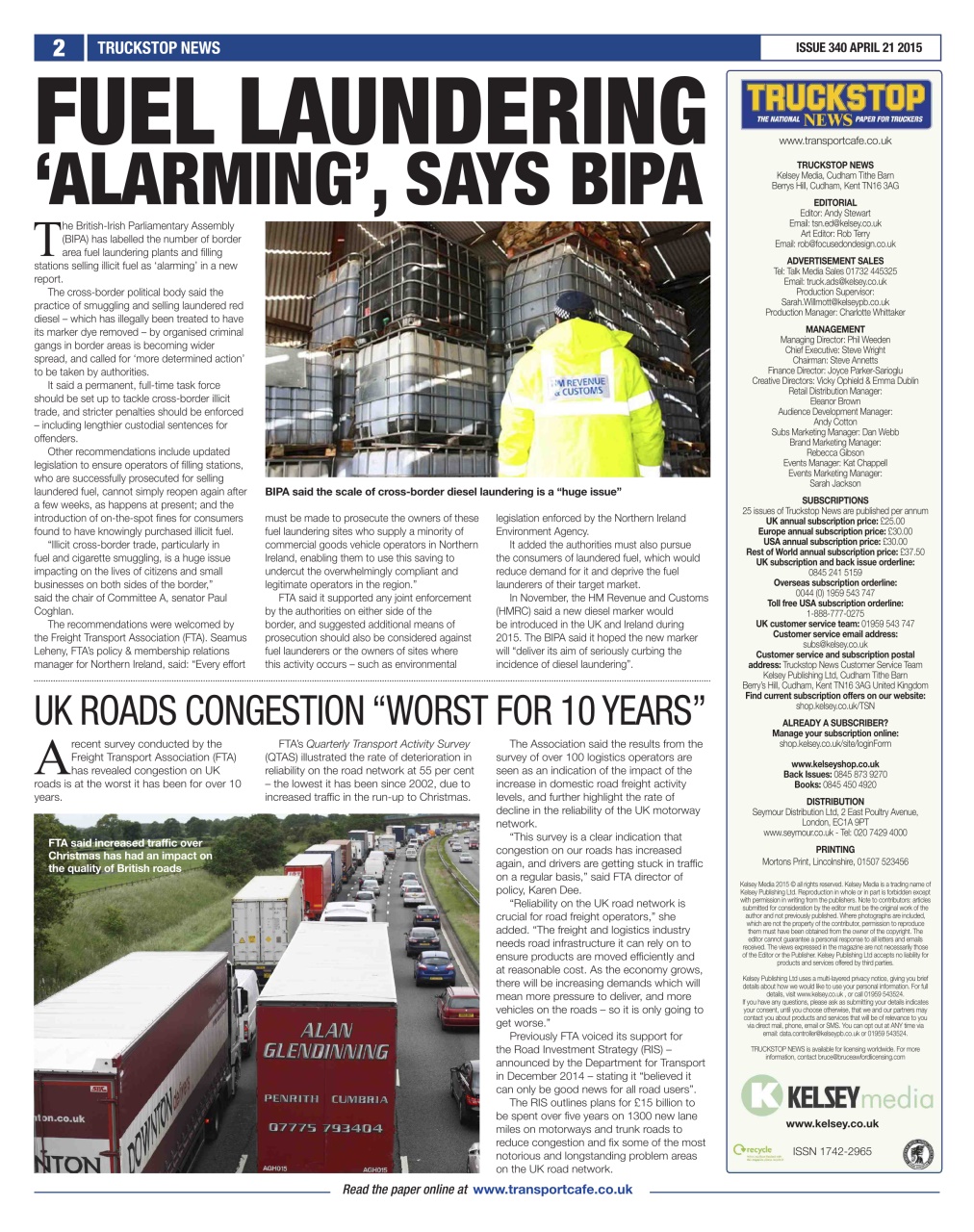 Truckstop News Preview Pages