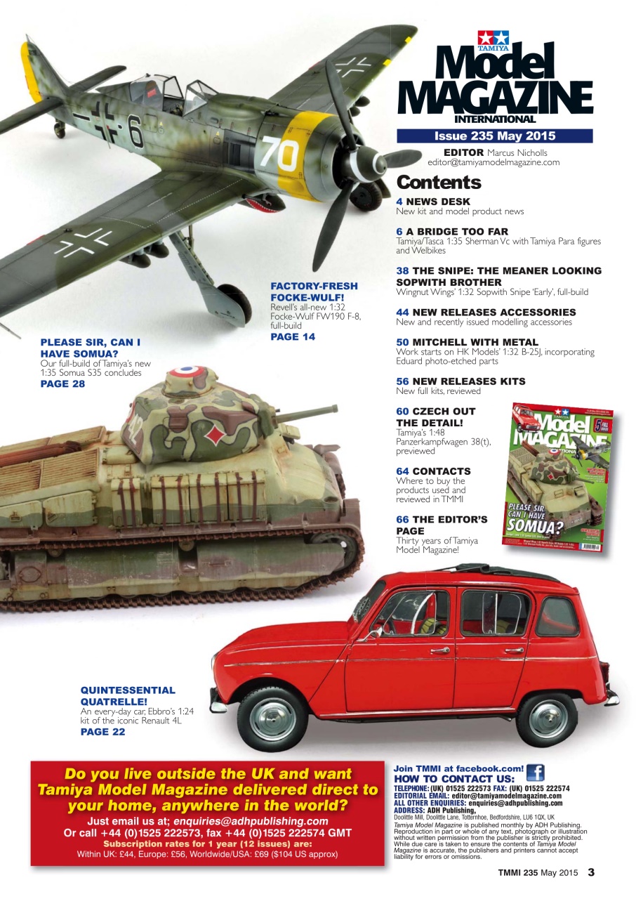 Tamiya Model Magazine Preview Pages