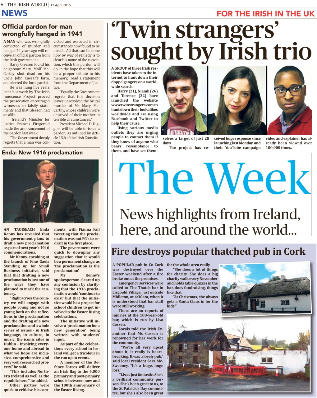 Irish World Preview Pages