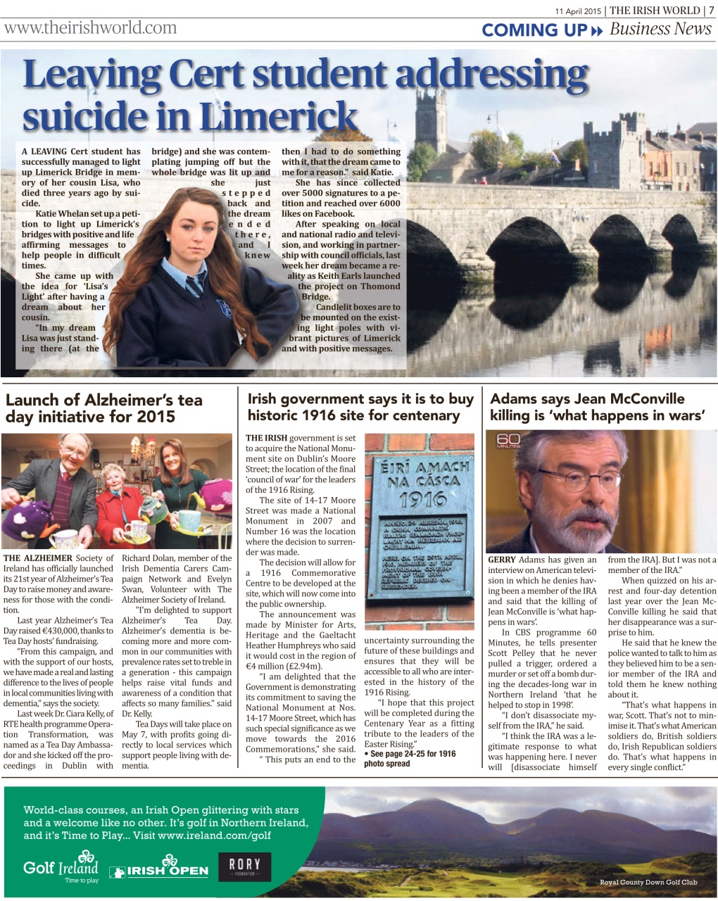 Irish World Preview Pages