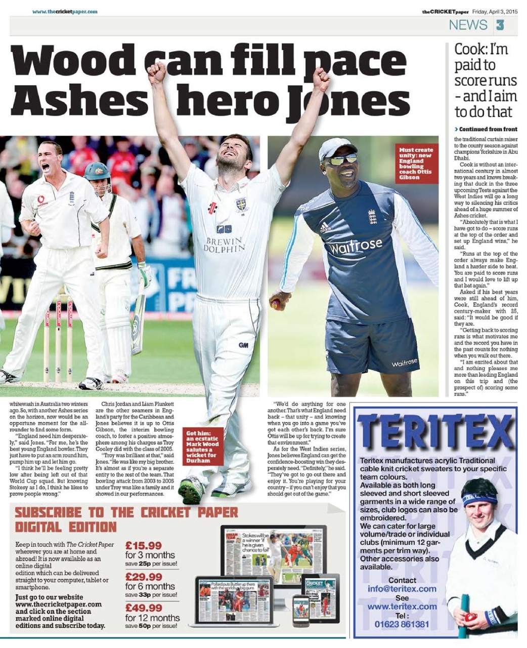 The Cricket Paper Preview Pages