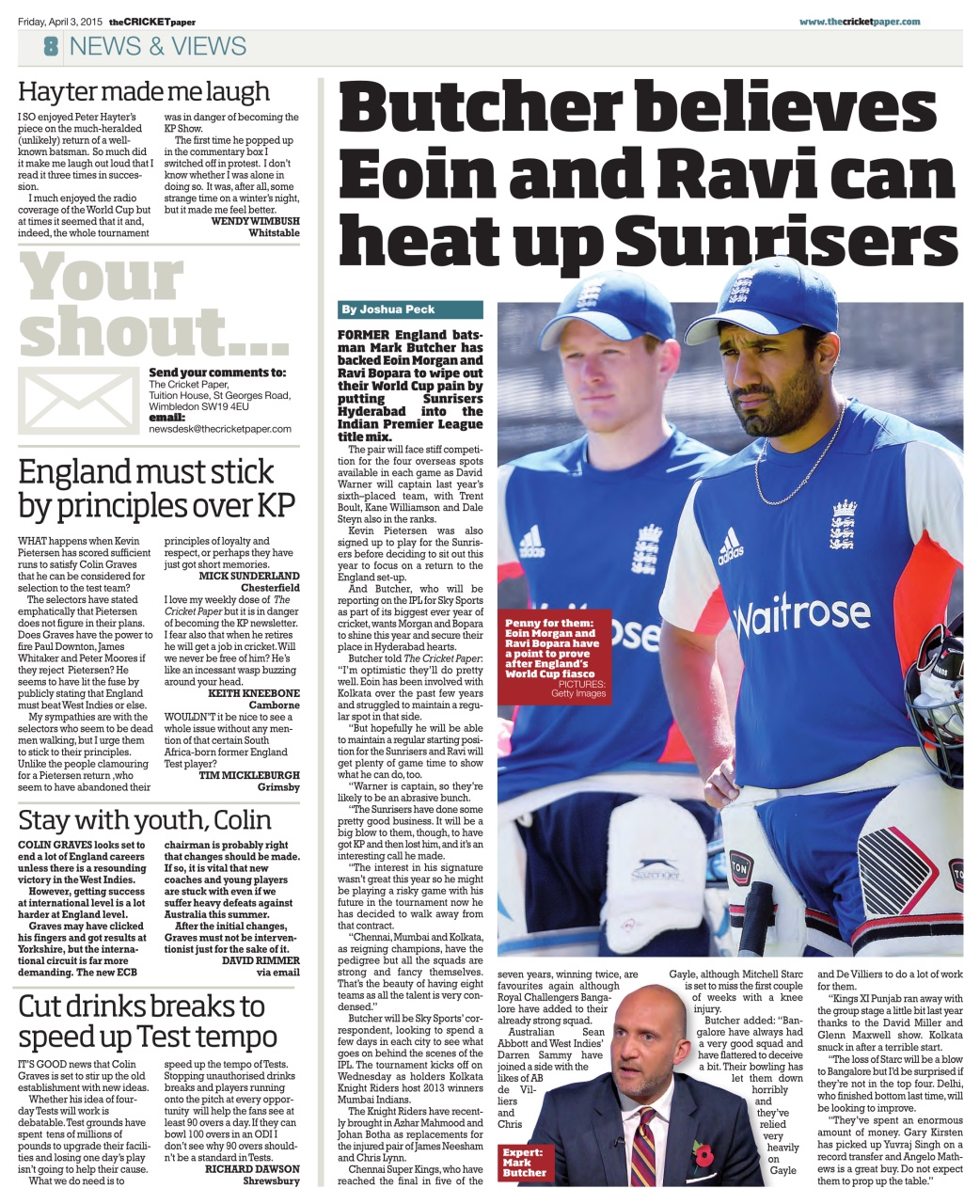 The Cricket Paper Preview Pages