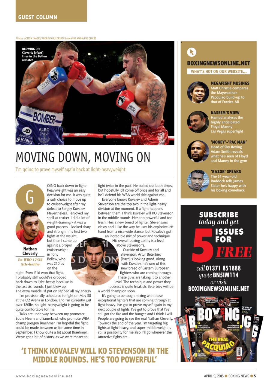 Boxing News Preview Pages