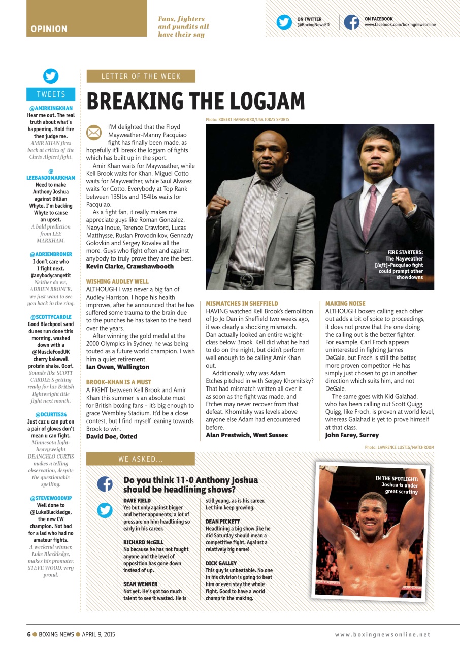 Boxing News Preview Pages