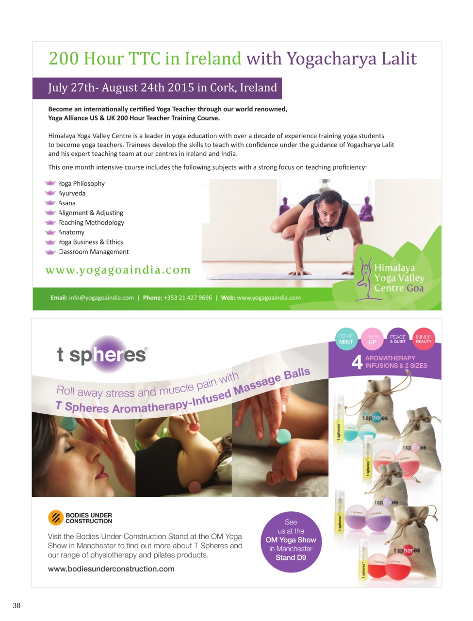 OM Yoga Magazine Preview Pages