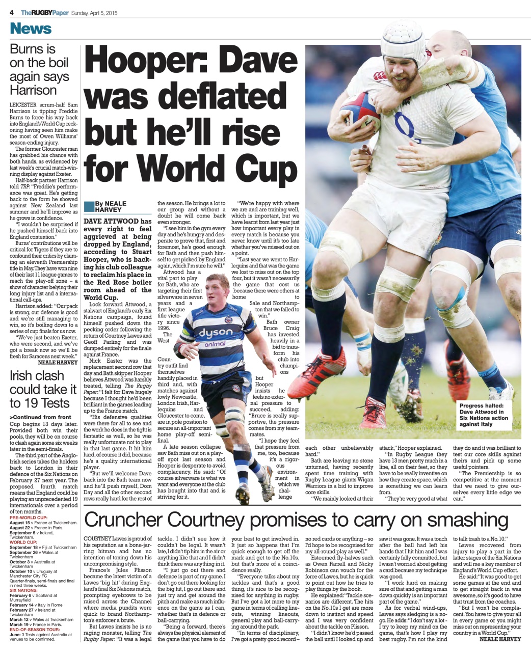 The Rugby Paper Preview Pages