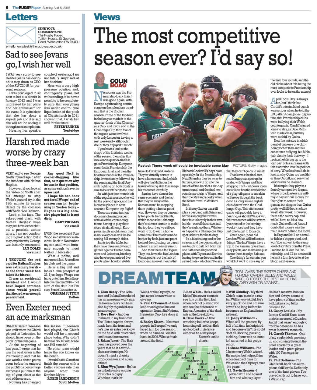 The Rugby Paper Preview Pages