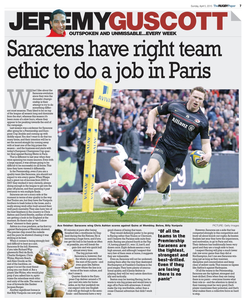 The Rugby Paper Preview Pages