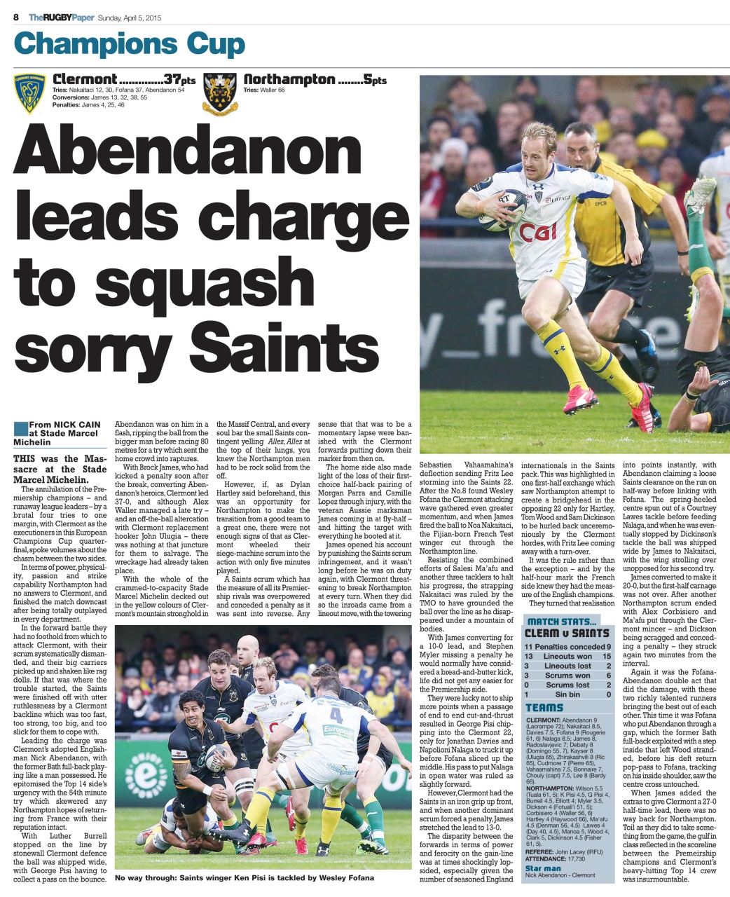 The Rugby Paper Preview Pages