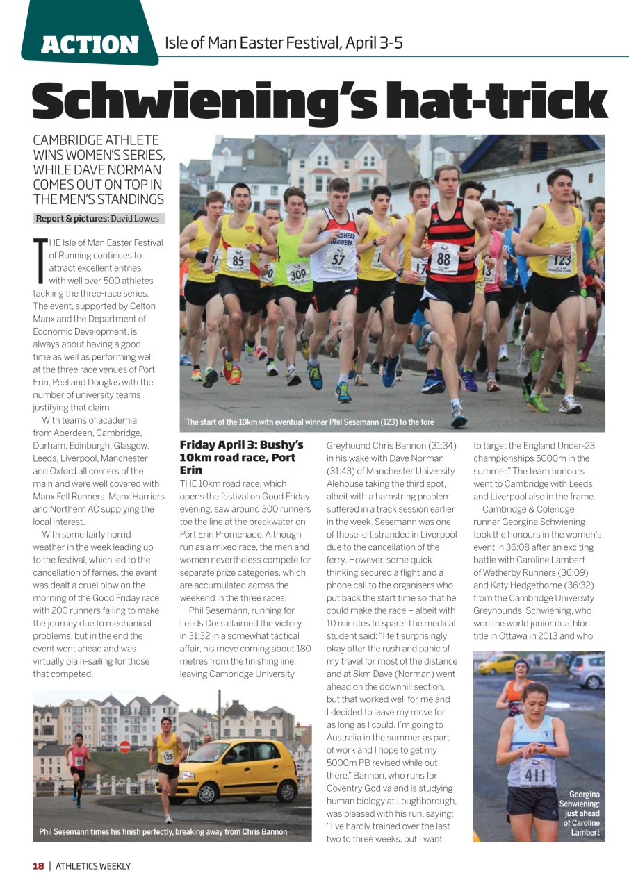 AW – Athletics Weekly Magazine Preview Pages