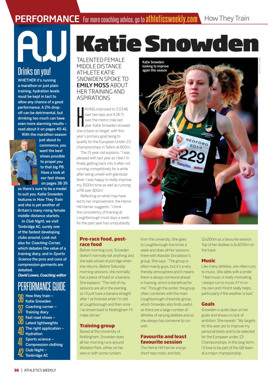 AW – Athletics Weekly Magazine Preview Pages