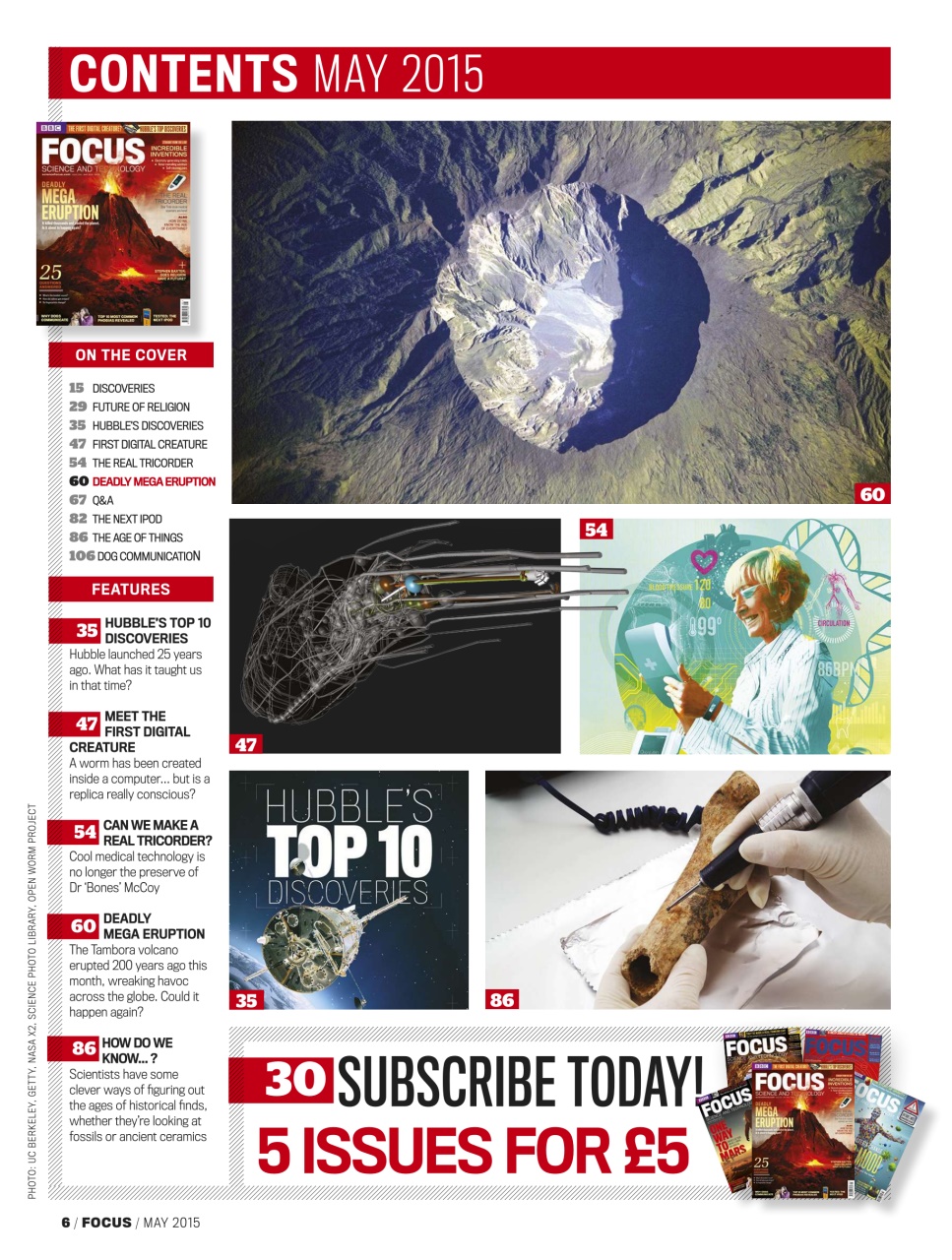 BBC Science Focus Magazine Preview Pages
