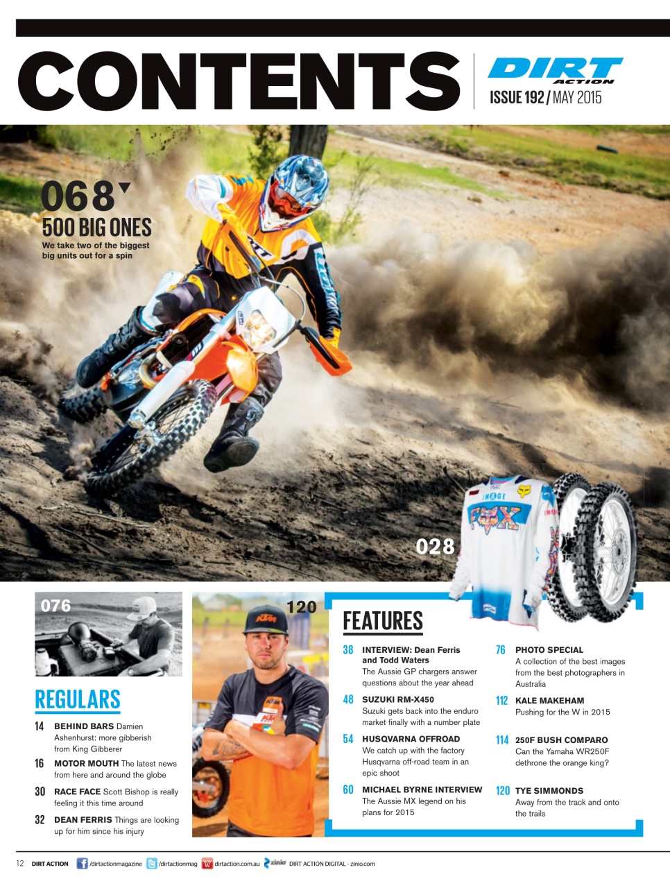 Dirt Action Preview Pages