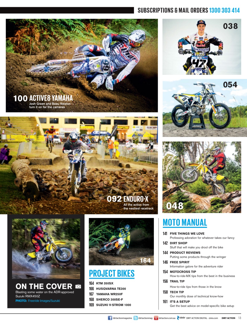 Dirt Action Preview Pages