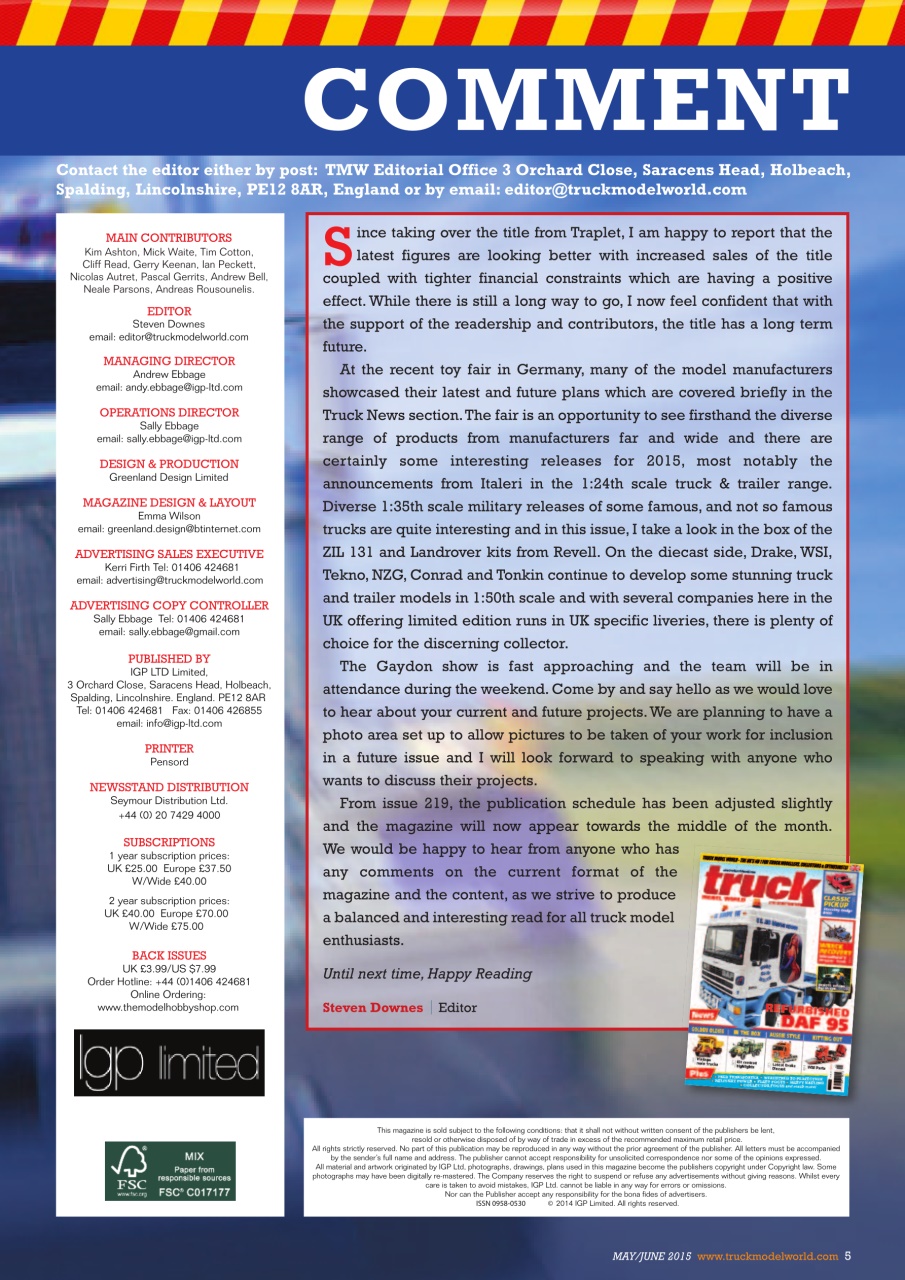 Model Car Truck Motorcycles World Preview Pages