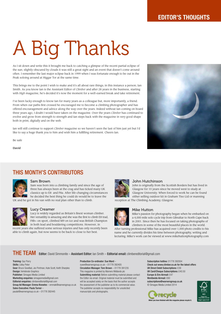 Climber Preview Pages