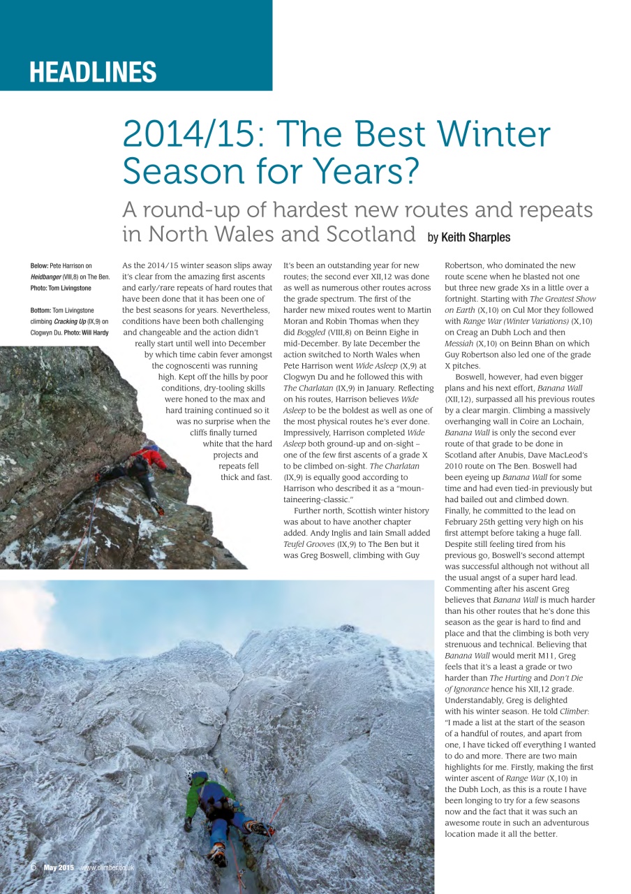 Climber Preview Pages