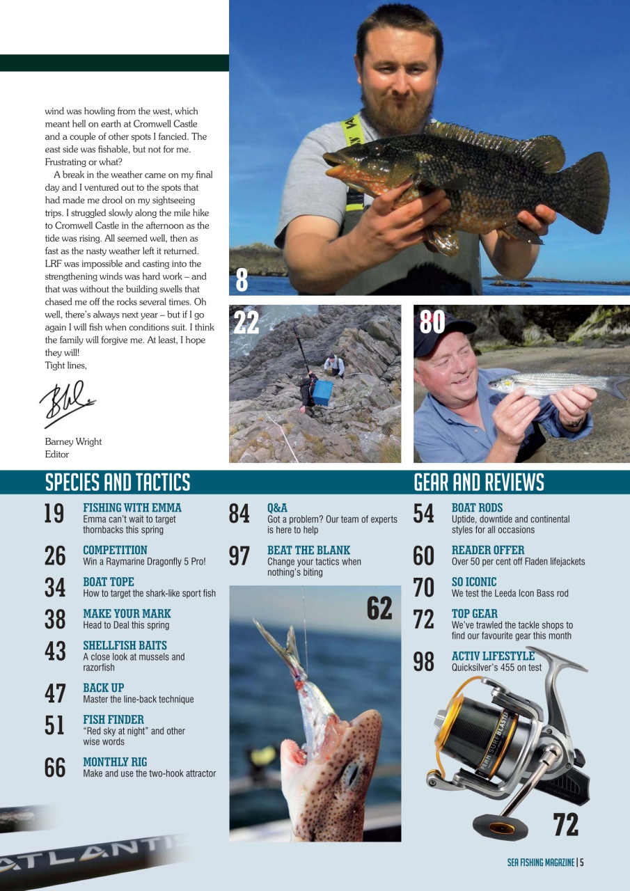 Sea Fishing Magazine Preview Pages