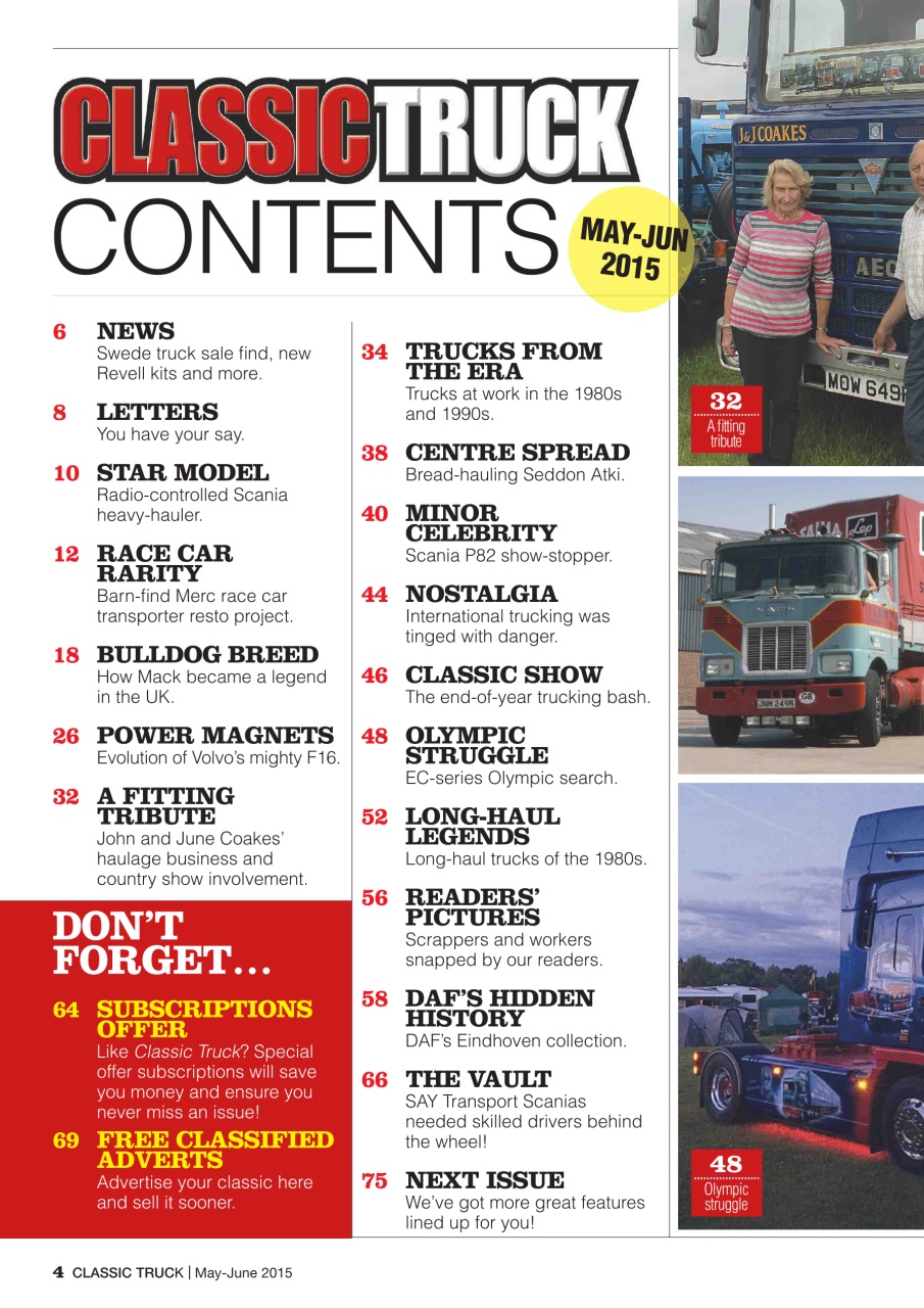 Classic Truck (OLD) Preview Pages
