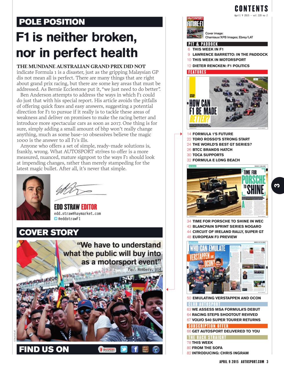 Autosport Preview Pages