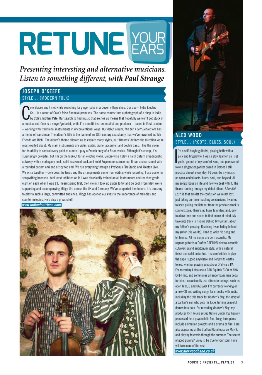 Acoustic Preview Pages