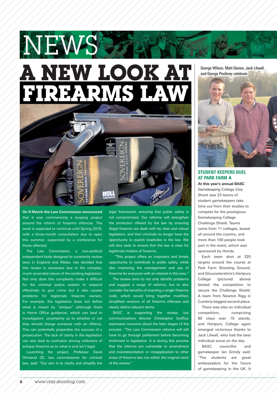 Clay Shooting Preview Pages