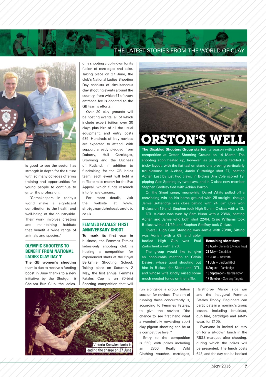 Clay Shooting Preview Pages