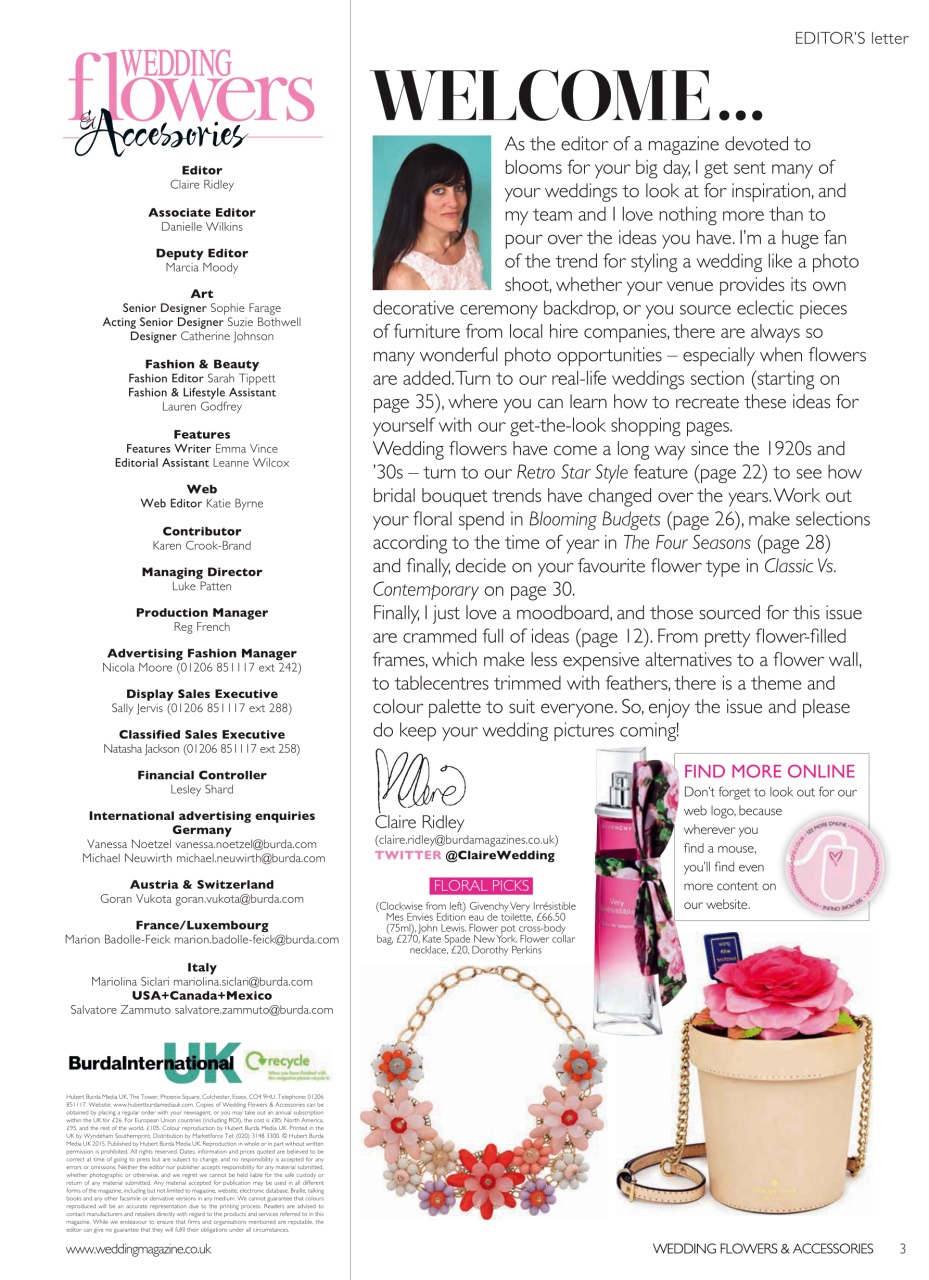 Wedding Flowers Magazine Preview Pages