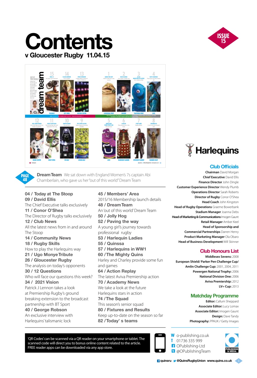 Harlequins Preview Pages