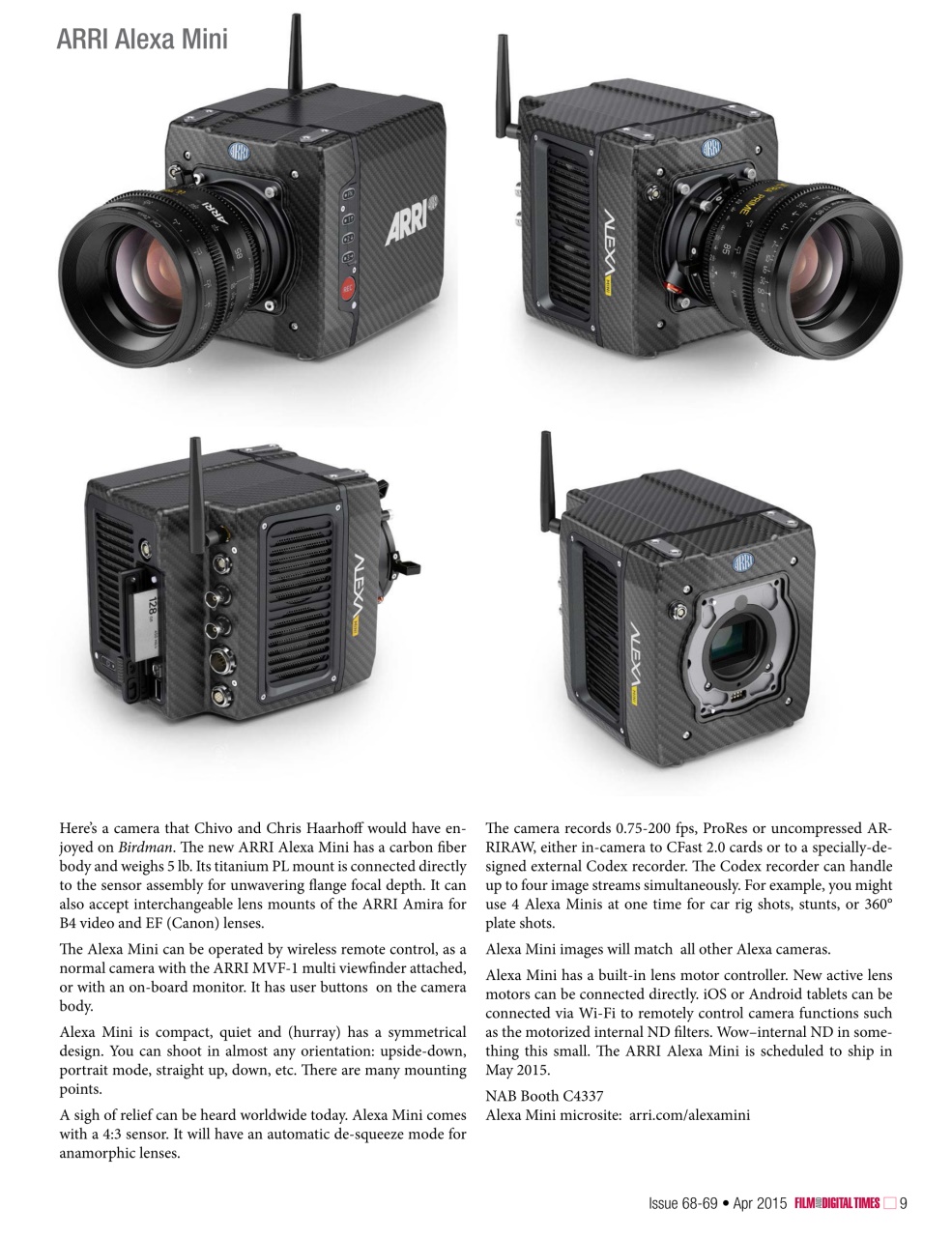 Film and Digital Times Preview Pages