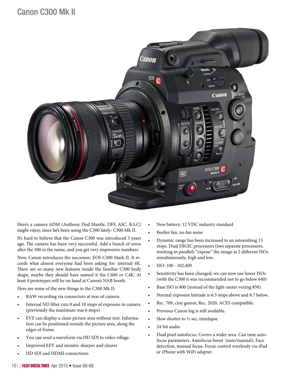 Film and Digital Times Preview Pages