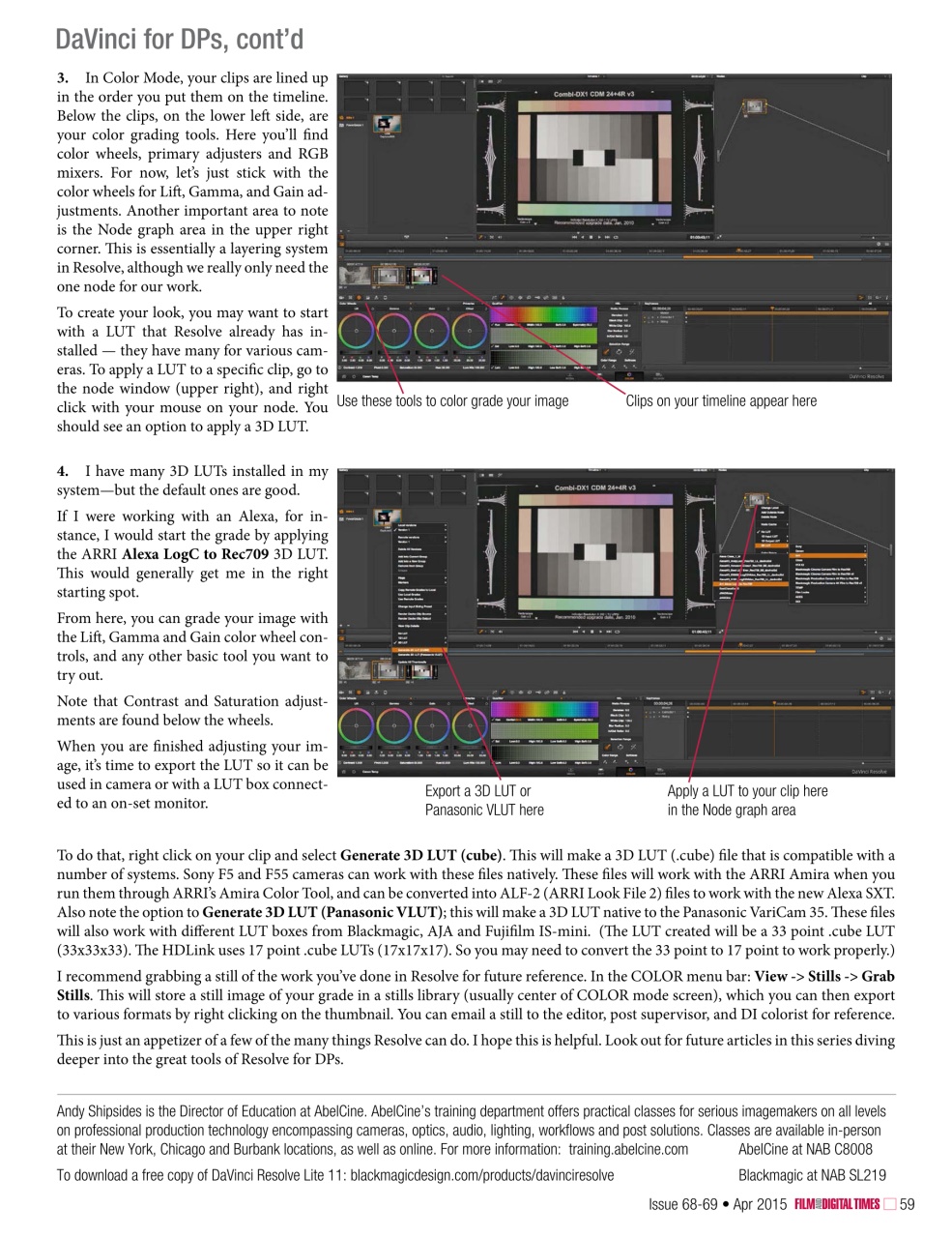 Film and Digital Times Preview Pages