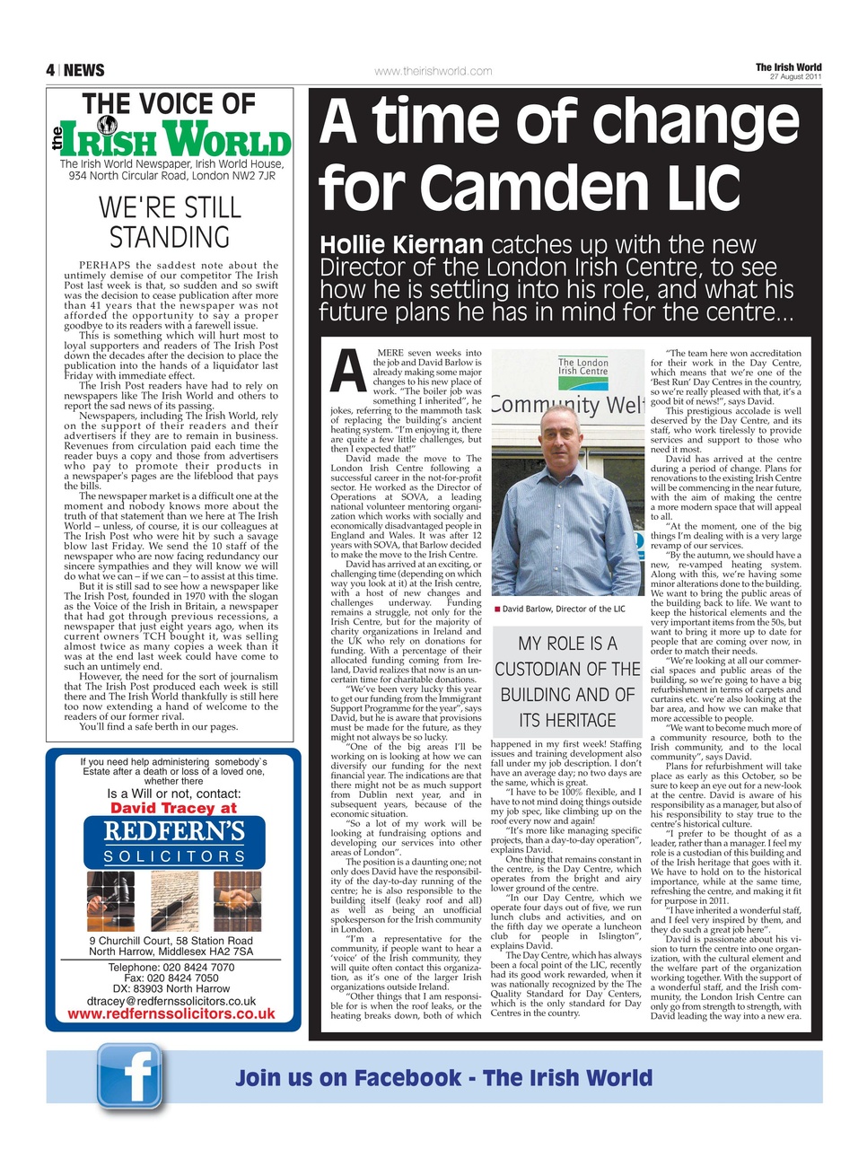 Irish World Preview Pages