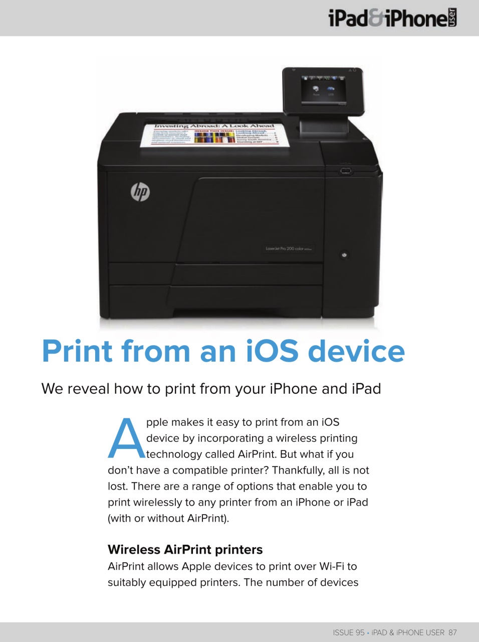 iPad and iPhone User Preview Pages