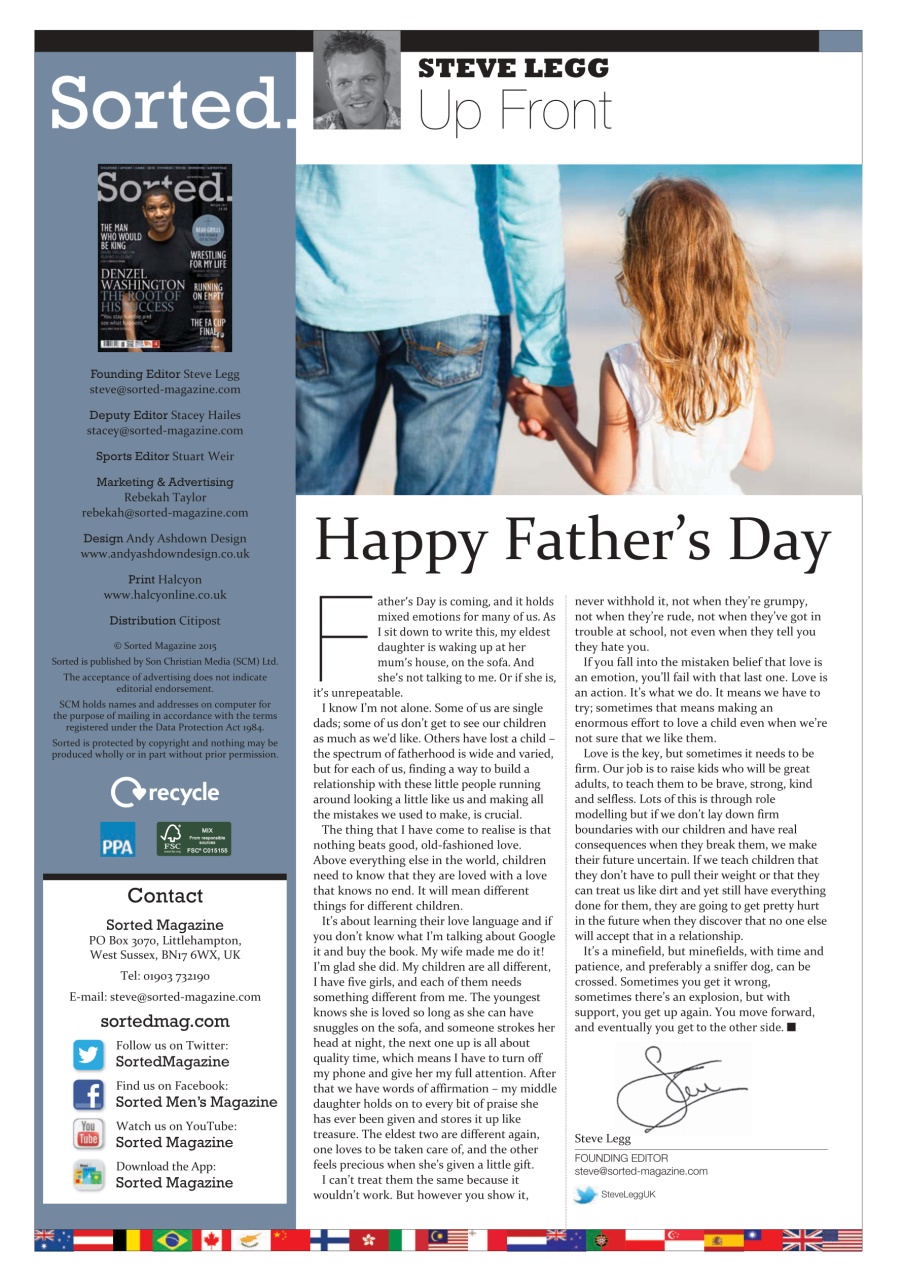 Sorted Magazine – The men's mag with morals Preview Pages